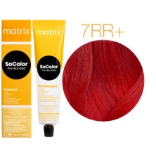 Крем-краска для волос — Matrix SoColor Pre-Bonded 7RR+ (Блондин Глубокий Красный+)