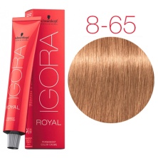 Краска для волос Schwarzkopf Igora Royal New 8 - 65 Светлый русый шоколадный золотистый 60 мл
