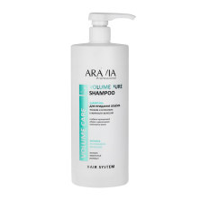 Шампунь бессульфатный для придания объёма тонким и склонным к жирности волосам ARAVIA Volume Pure Shampoo 1000 мл