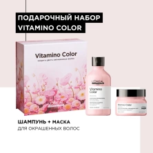 Loreal Professional Vitamino Color : Шампунь для защиты цвета окрашенных волос 300 мл. + Маска для окрашенных волос 250 мл.
