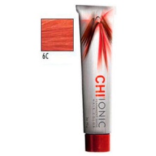 Стойкая Безаммиачная краска для волос CHI Ionic 6 C (СВЕТЛО - МЕДНЫЙ КОРИЧНЕВЫЙ) 90 мл