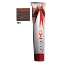 Стойкая Безаммиачная краска для волос CHI Ionic 6 RB ( СВЕТЛЫЙ КРАСНО - КОРИЧНЕВЫЙ) 90 мл