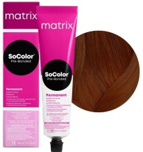Стойкая крем - краска с окислением Matrix Socolor Beauty 5BC светлый шатен коричнево - медный 90 мл
