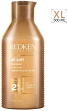 Шампунь с аргановым маслом для сухих и ломких волос- Redken All Soft Shampoo 500 ml