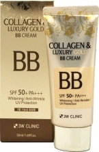 3W CLINIC Крем с коллагеном и коллоидным золотом Collagen & Luxury Gold BB Cream Whitening SPF50+ 50