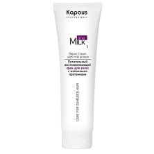 Питательный восстанавливающий крем для волос с молочными протеинами Kapous Professional Milk Line 150 м