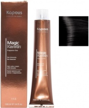Kapous Magic Keratin Крем - краска с кератином 4.18 коричневый лакричный 100 мл