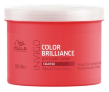 Крем-маска для окрашенных жестких волос - Wella Professional Invigo Color Brilliance Vibrant Color Mask for coarse hair 500 ml
