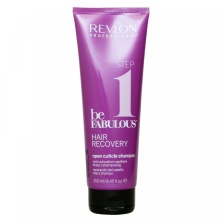 Шампунь открывающий кутикулу шаг 1 Revlon Be Fabulous Hair Recovery Shampoo 250 мл