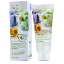 3W CLINIC Увлажняющий крем для рук с экстрактом оливы Moisturizing Olive Hand Cream 100мл