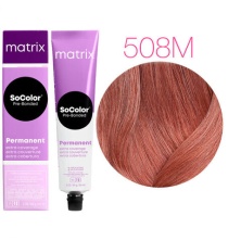 Краска для седых волос -Matrix SoColor Pre-Bonded 508M (Светлый Блондин Мокка 100% покрытие седины)