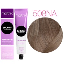 Краска для седых волос - Matrix SoColor Pre-Bonded 508NA (Светлый Блондин Натуральный Пепельный)