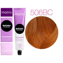 Краска для седых волос Matrix SoColor Pre-Bonded 506BC (Темный Блондин Коричнево-Медный)