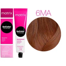 Крем-краска для волос — Matrix SoColor Pre-Bonded 6MA (Темный блондин мокка пепльный)