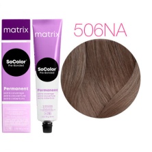 Краска для седых волос -Matrix SoColor Pre-Bonded 506NA (Темный Блондин Натуральный Пепельный)