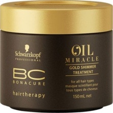 Маска Золотое Сияние с аргановым маслом Schwarzkopf BC Bonacure Oil Miracle Golden Shimmer Treatment 150 мл
