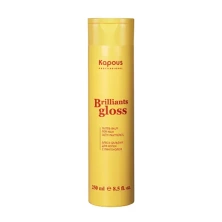 Для блеска волос - бальзам для волос Kapous Professional Brilliants gloss 250 мл