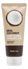 FarmStay Отшелушивающий гель с экстрактом кокоса Real Coconut Deep Clear Peeling Gel 100 мл