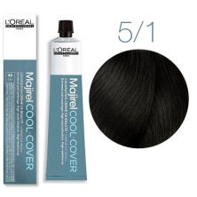 Краска - крем для волос Loreal Professional Majirel Cool Cover 5.1 светлый шатен пепельный 50 мл