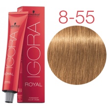 Краска для волос Schwarzkopf Igora Royal New 8 - 55 Светлый русый золотистый экстра 60 мл