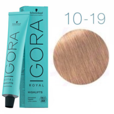 Краска для волос — Schwarzkopf Professional Igora Royal Highlifts № 10-19 (Экстра-светлый блондин сандрэ фиолетовый)