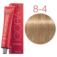 Краска для волос Schwarzkopf Igora Royal New 8-4 светлый русый бежевый 60 мл