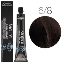 Краска - крем для волос Loreal Professional Majirel Cool Cover 6.8 темный блондин мокка 50 мл