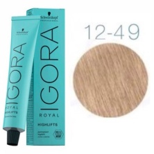 Краска для волос — Schwarzkopf Professional Igora Royal Highlifts № 12-49 (Специальный блондин бежевый фиолетовый)