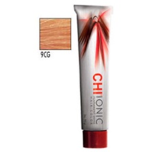 Стойкая Безаммиачная краска для волос CHI Ionic 9 CG ( СВЕТЛЫЙ МЕДНО - ЗОЛОТОЙ БЛОНДИН) 90 мл