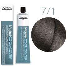 Краска - крем для волос Loreal Professional Majirel Cool Cover 7.1 блондин пепельный 50 мл