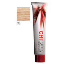 Стойкая Безаммиачная краска для волос CHI Ionic 9 G ( СВЕТЛЫЙ ЗОЛОТОЙ БЛОНДИН) 90 мл