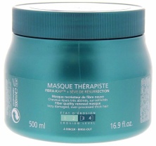 Маска для восстановления сильно поврежденных волос (степень повреждения 3 - 4) Kerastase Masque Therapiste 500 мл