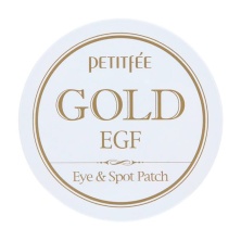 Petitfee Гидрогелевые патчи для кожи вокруг глаз с золотом Gold & EGF Eye Spot Patch