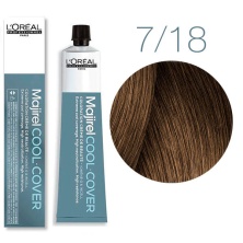 Краска - крем для волос Loreal Professional Majirel Cool Cover 7.18 блондин пепельный мокка 50 мл