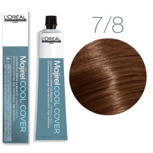 Краска - крем для волос Loreal Professional Majirel Cool Cover 7.8 блондин мокка 50 мл