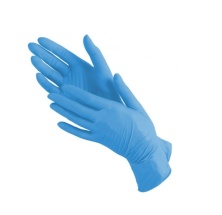Перчатки нитриловые M (неопудренные )голубые - 100 шт