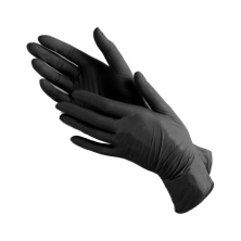 Перчатки виниловые (неопудренные ) чёрные M - 100 шт