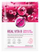 Тканевая маска с комплексом витаминов Enough Real Vita 8 Complex Pro Bright Up Mask