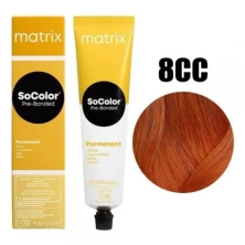 Стойкая крем - краска с окислением Matrix Socolor Beauty 8CC светлый блондин глубокий медный 90 мл