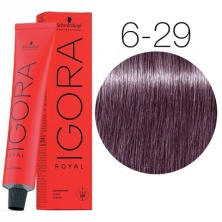 Крем-краска для волос — Schwarzkopf Professional IGORA Royal № 6-29 (Тёмный русый пепельный экстра фиолетовый)