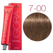 Краска для волос Schwarzkopf Igora Royal New 7 - 00 средний русый натуральный экстра 60 мл