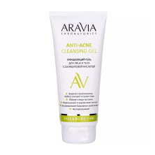 Гель очищающий для лица и тела с салициловой кислотой ARAVIA Anti-Acne Cleansing Gel, 200 мл