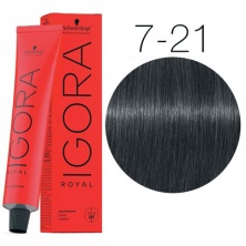 Крем-краска для волос — Schwarzkopf Professional IGORA Royal № 7-21 (Средний русый пепельный сандрэ)