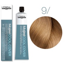 Краска - крем для волос Loreal Professional Majirel Cool Cover 9 очень светлый блондин 50 мл