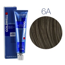 Goldwell Colorance 6А - Тонирующая крем - краска для волос темно - русый пепельный 60 мл